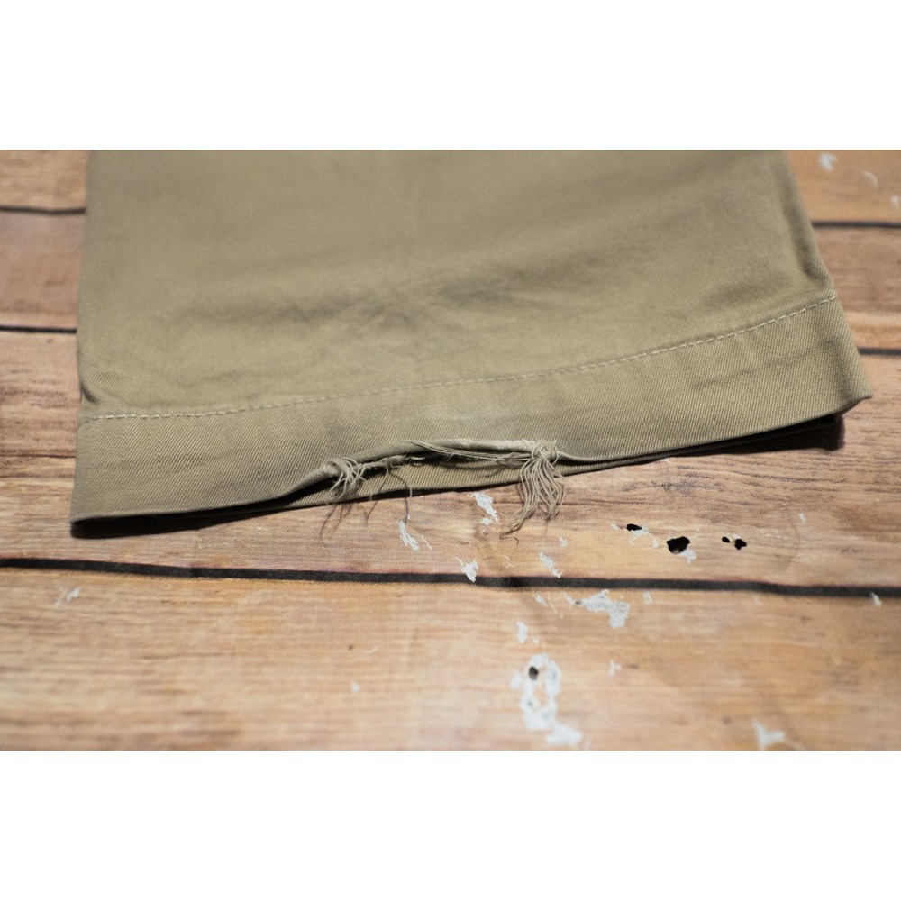 Momotaro Jeans Mens Khaki Chino Trousers Made in Okayama Japan GTB Stripes Tan - Picture 4 of 16